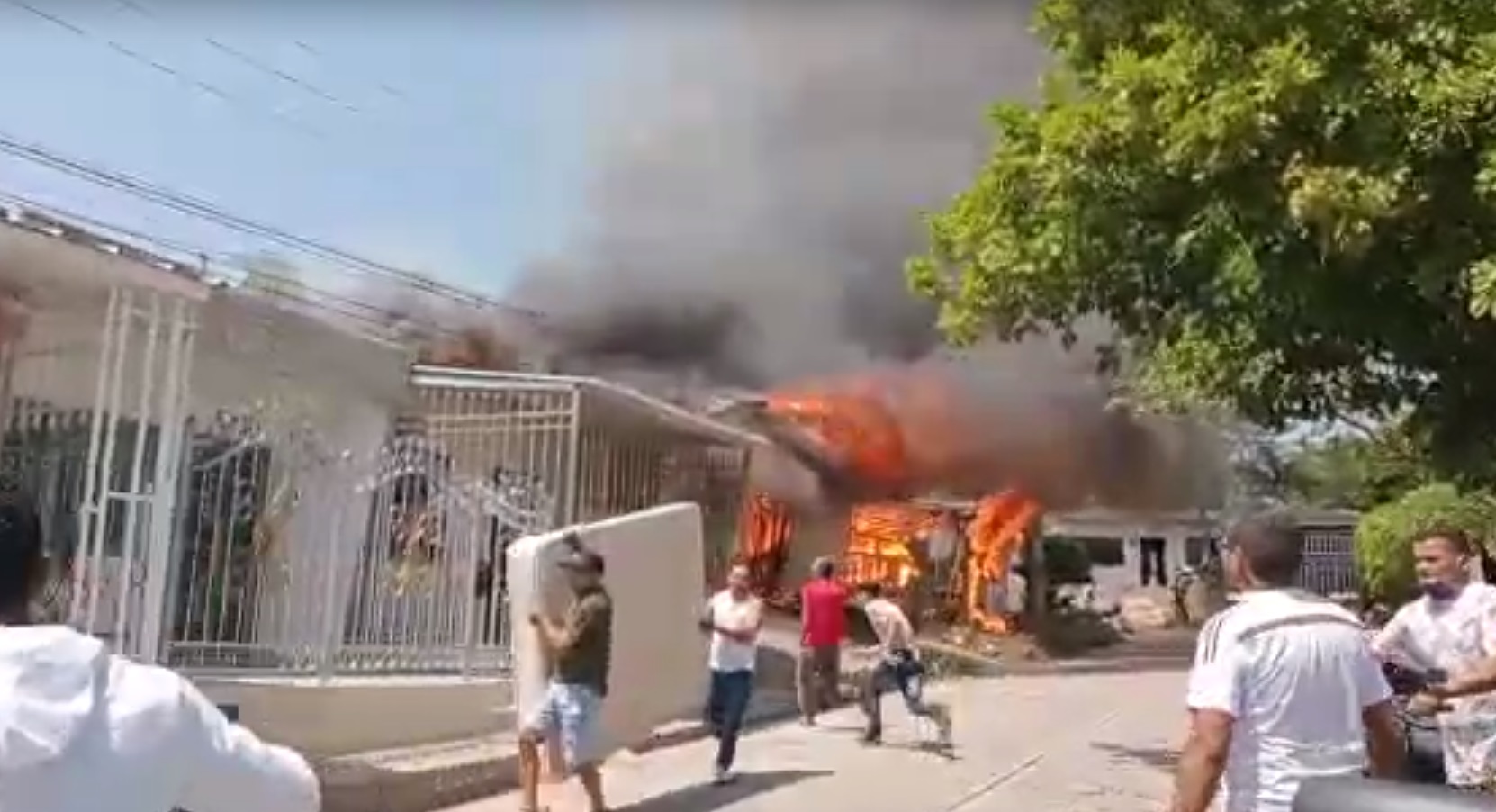 Se incendió una casa en el barrio Las Américas de Sincelejo